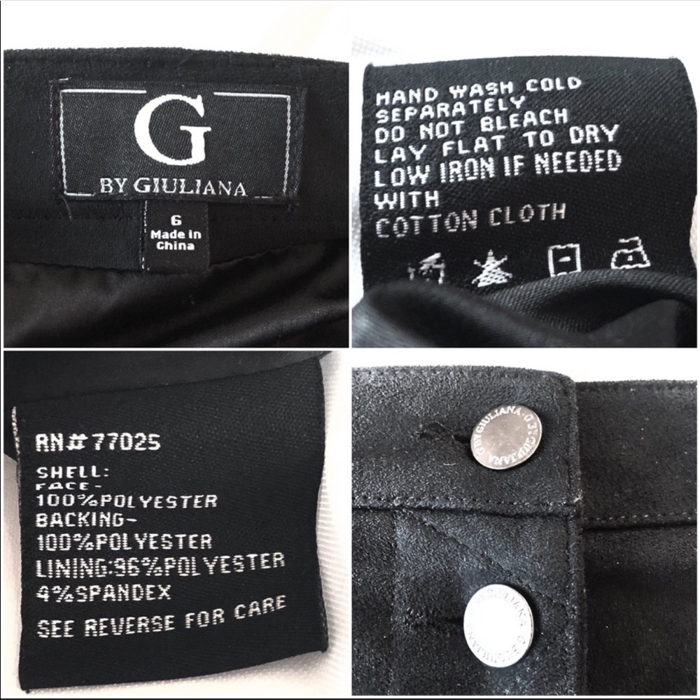 Nordstrom vegan suede button-down pencil skirt 4 - Picture 3 of 8